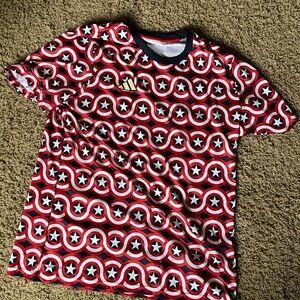 adidas Marvel captain america soccer jersey XL